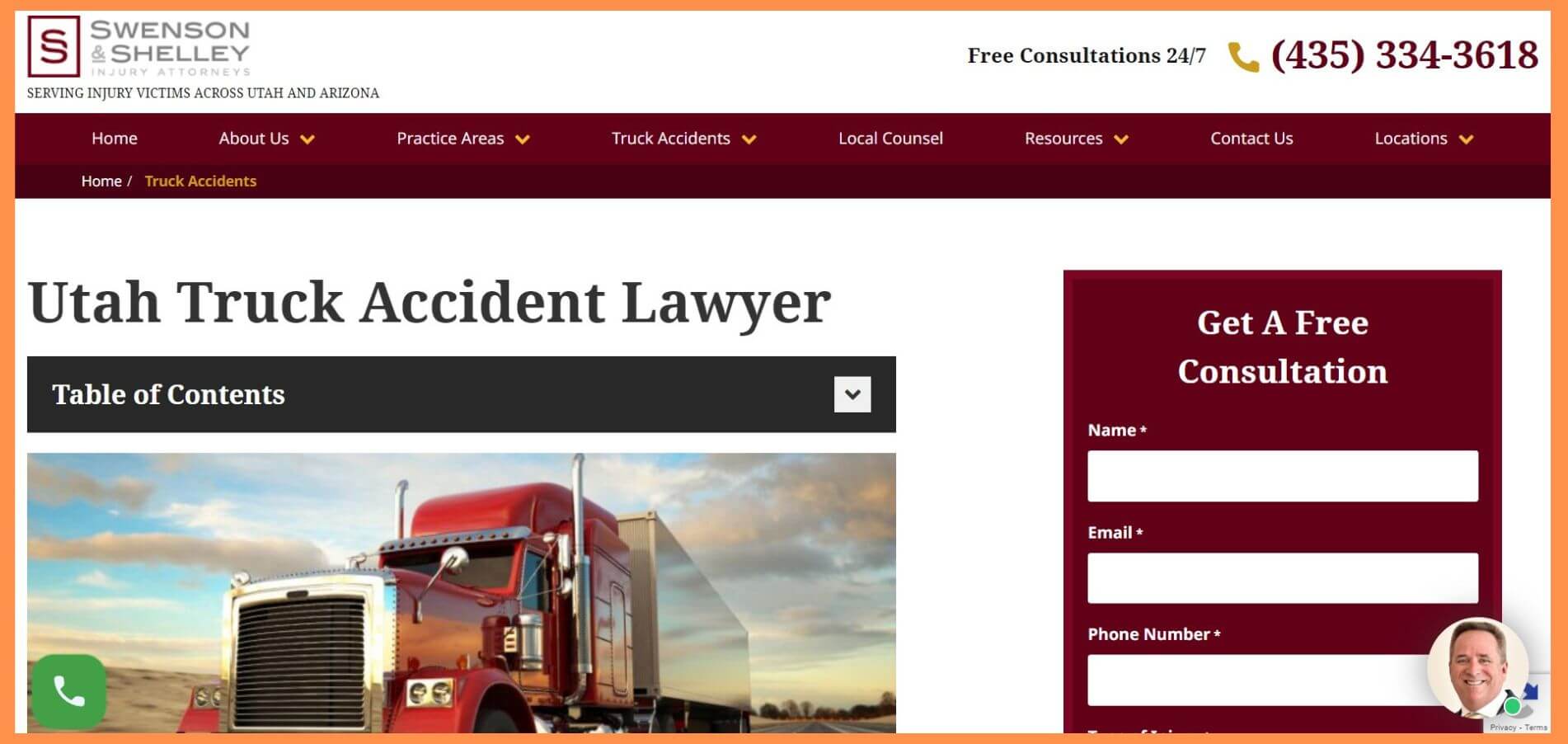 Swenson and Shelley Salt Lake City Truck Accident Lawyer