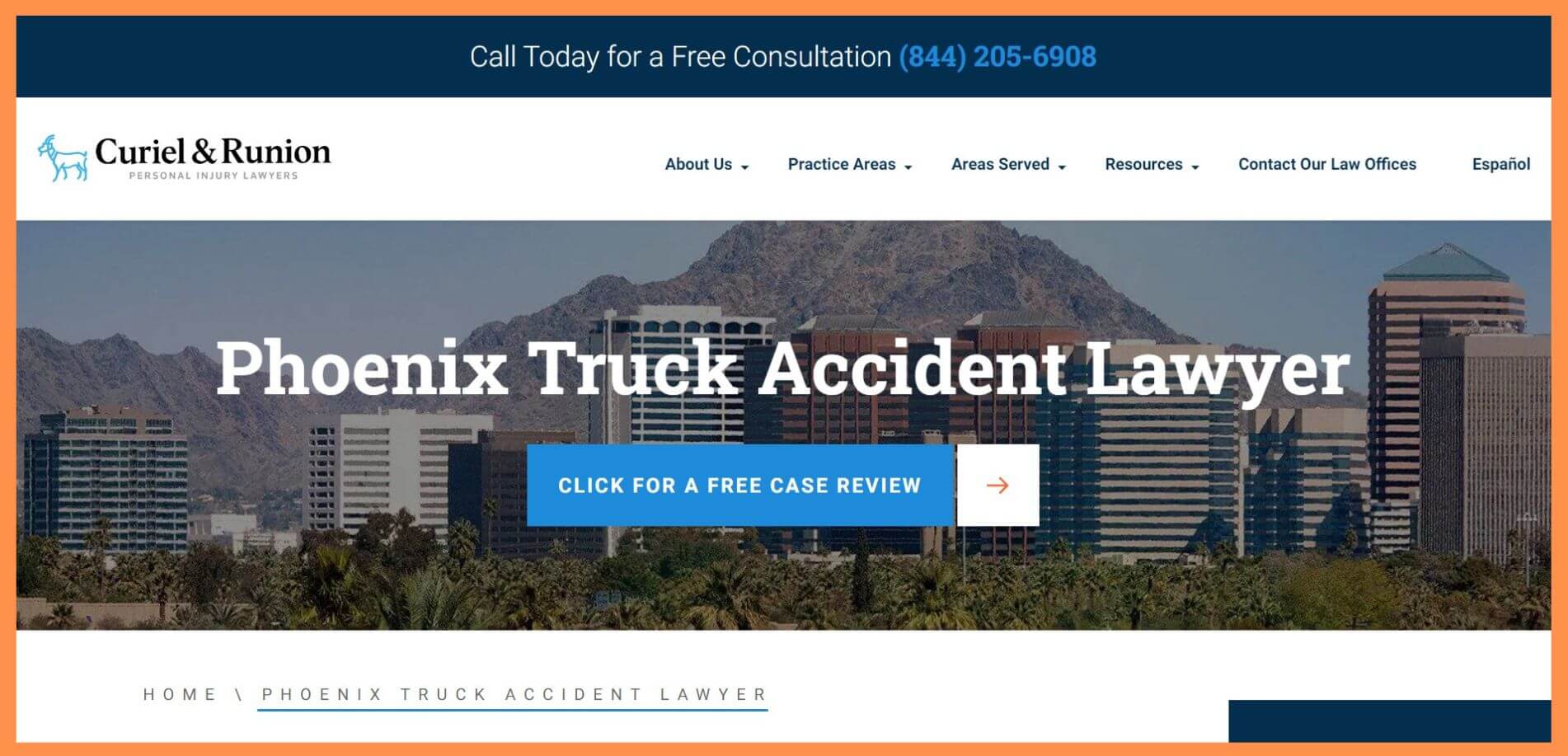 curiel and runion truck accident lawyer phoenix