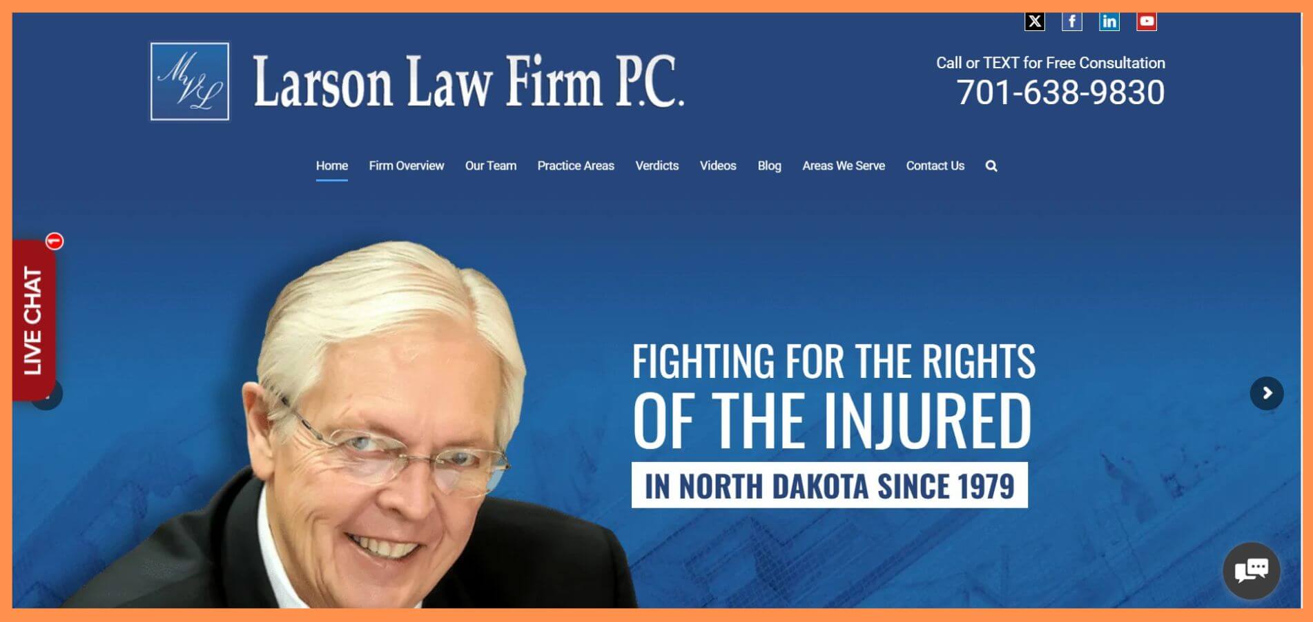 larson truck accident attorney bismarck