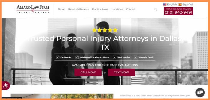 Amaro Dallas 18 Wheeler Accident Law Firm 