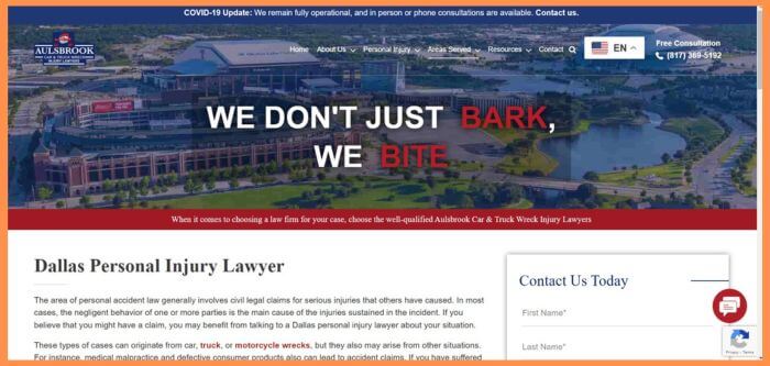  Aulsbrook Dallas 18 Wheeler Accident Law Firm