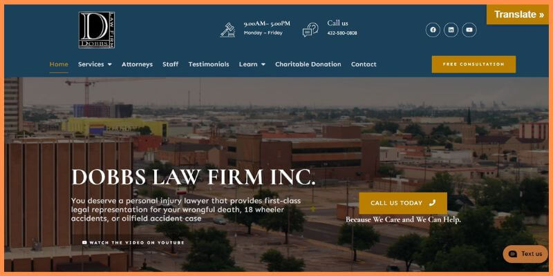 Dobbs Law Firm Odessa Truck Accident Lawyer