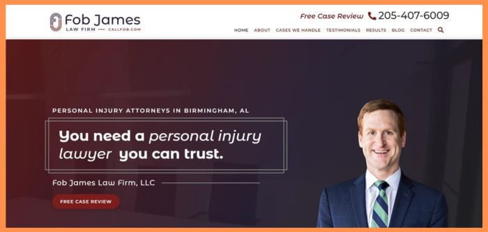 Fob James Law Firm Birmingham Truck Accident Lawyer