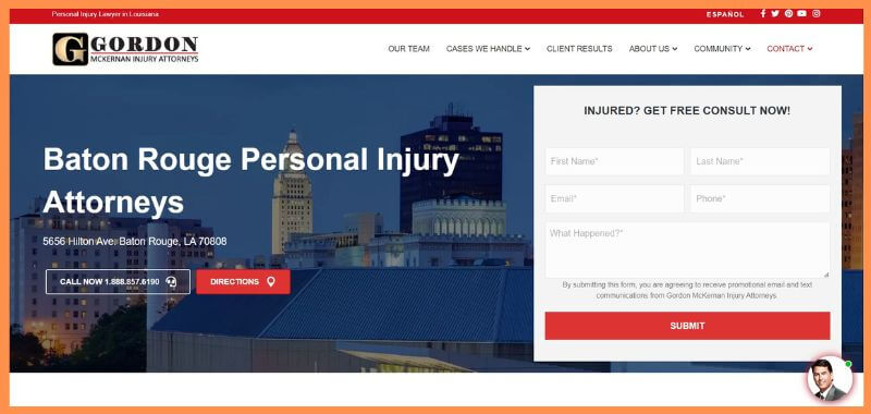 Gordon McKernan Injury Attorneys baton rouge truck accident lawyer