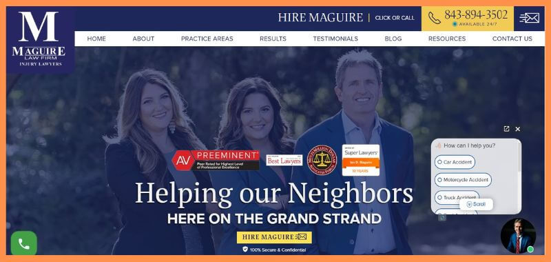 Maguire Law Firm Truck Accident Lawyers In Myrtle Beach 