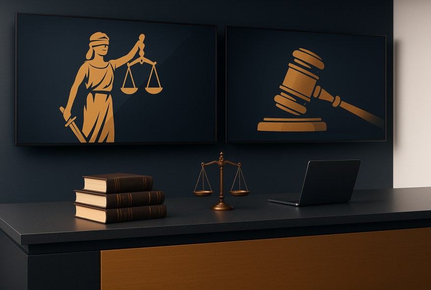 Legal news and trends illustration
